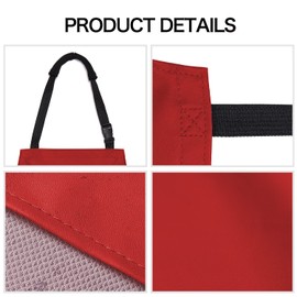 Homsolver 2 Pack Waterproof Rubber Vinyl Apron for Women, Lightweight Chemical Resistant Industrial Work Apron, Adjustable Plastic Aprons for Dishwashing Butcher Dog Grooming Lab Work Fish Cleaning