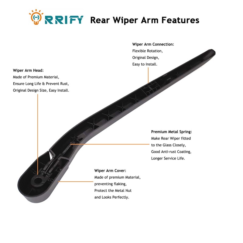 Rear Windshield Wiper Blade Arm Set for Volvo XC90 2019