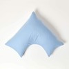 HOMESCAPES Light Blue Pure Egyptian Cotton V-Shape Pillowcase 200 TC