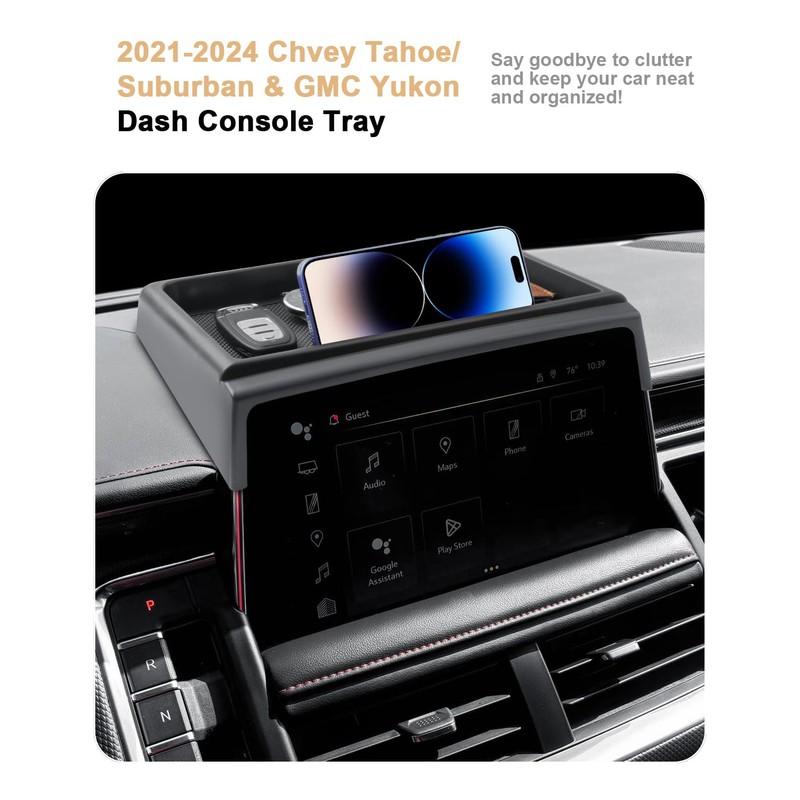 ECOZEN 2021-2024 Chvey Tahoe/Suburban & GMC Yukon Dash Console Organizer
