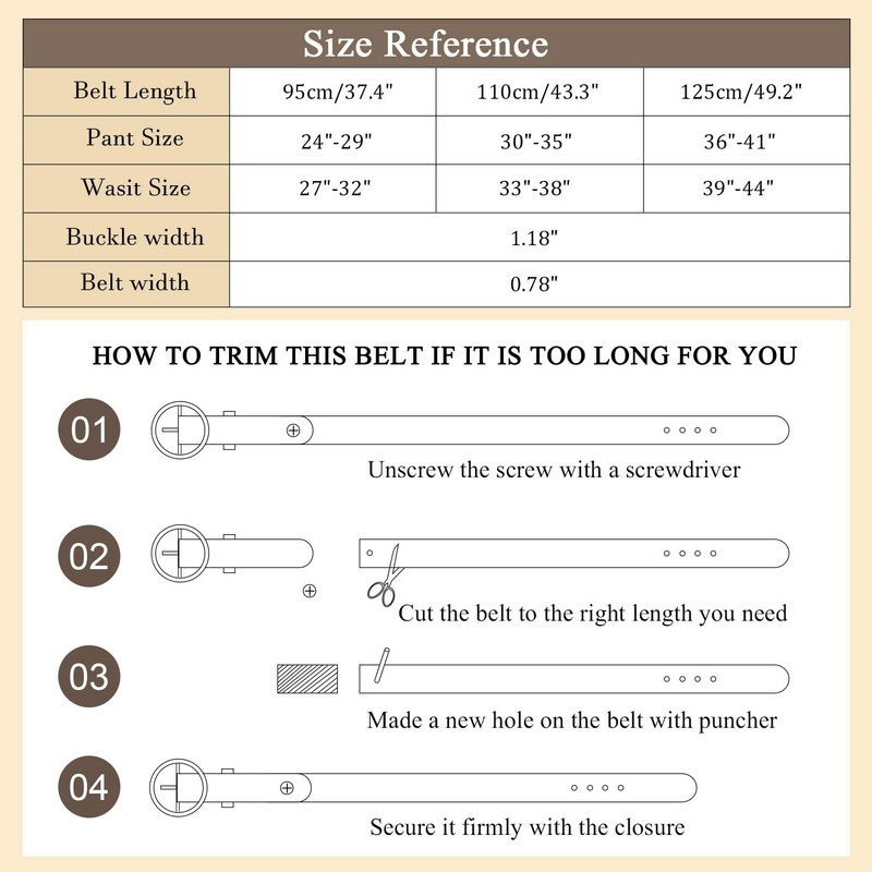 JASGOOD Women Skinny Leather Belts,Thin Dress Waist Belt for Jeans