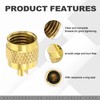 PATIKIL 1/4" SAE Service Access Valve Caps, 25 Pack Refrigeration
