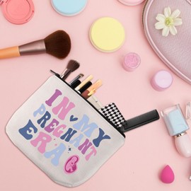 WSNANG Mom to be Gift In My Pregnant Era Makeup Bag Mom Cosmetic Bag for Pregnant Women New Mom Gift Pregnancy Gift (Pregnant Era bag)