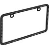 Bell Automotive 22-1-46501-8 Universal Black Diamond Design License Plate Frame