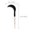 Yardwe Long-Handled Grass Sickle Hand Tool with Comfortable Grip for