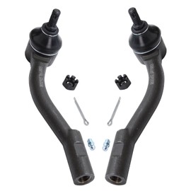 Detroit Axle - Front 4pc Suspension Kit for Hyundai 06-11 Accent, 2 Lower Ball Joints 2 Outer Tie Rod Ends 2006 2007 2008 2009 2010 2011 Replacement