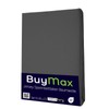 Buymax® Fitted Sheet, 120 x 200 cm, 100% Jersey Cotton,