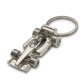 ADKEYFOD 3D F1 Race Car KeyChain Driver Keyfob gift for father husband boyfriends Metallic Medium