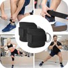 KIPTVO Ankle Strap, Black Cable Machines Ankle Strap Double D-Ring