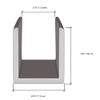 CRL SDCD12PN Polished Nickel 1/2" Fixed Panel Shower Door Deep
