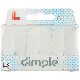 Dart Flights 1 set L Style Champagne Shape Dimple Pearl White
