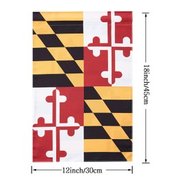 Maryland Garden Flags,State Garden Flags, Celebration Parade Flags,State Anniversary Celebration,Indoor and Outdoor Flag, Double-Sided.