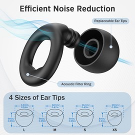 FEYCH Ear Plugs for Sleeping Noise Reduction Silicon Earplugs 6 Pieces with Storage Case 28dB Noise Cancelling