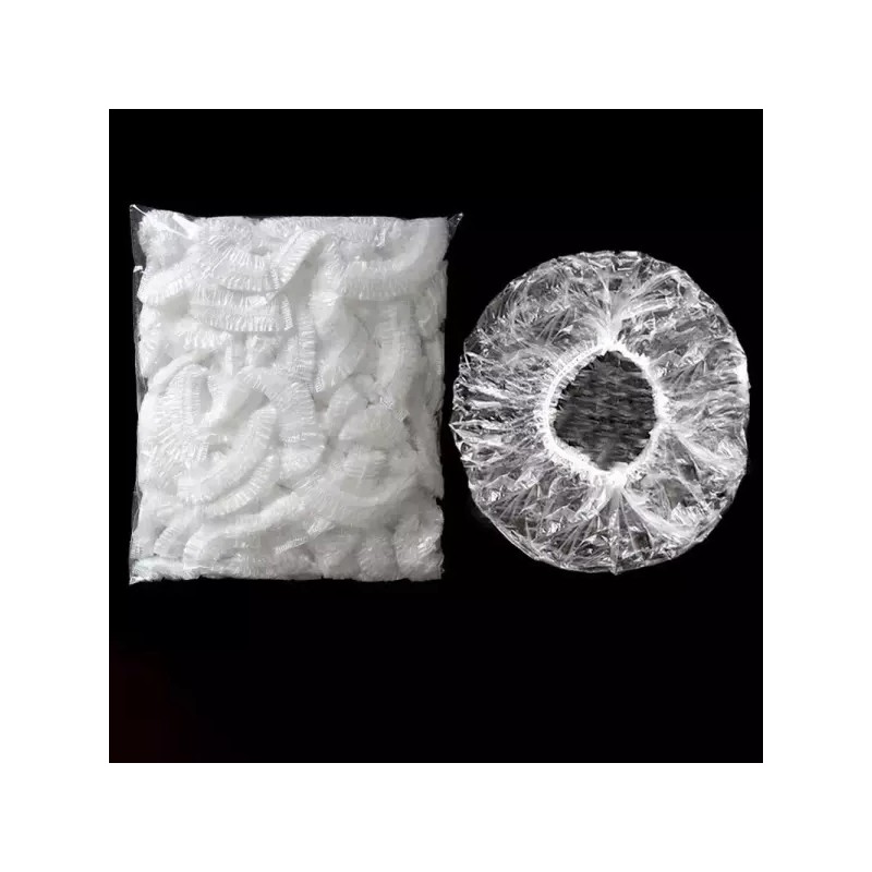 비닐 일회용 헤어캡 100개 Vinyl Disposable Hair Caps 100pcs