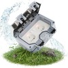 Greate Lockable Outdoor Socket Waterproof Garden with Switch - 2-Way