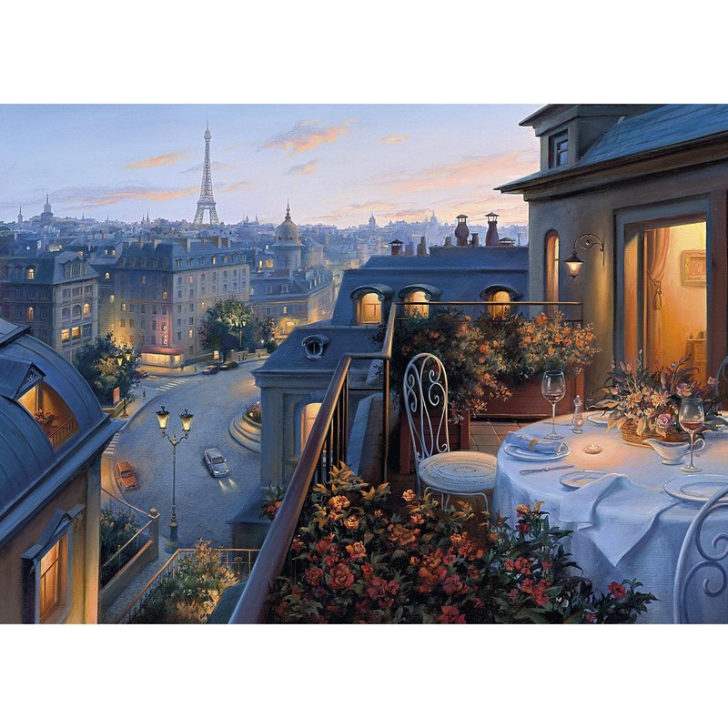 Gibsons An Evening in Paris Jigsaw Puzzle, 1000 piece