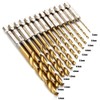 Gasea 13pcs 1.5mm - 6.5mm HSS Titanium Coated Drill Bit