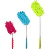HOMESHOPA Microfiber Extendable Dusters, 3Pk Reusable Dusting Brush with Telescoping