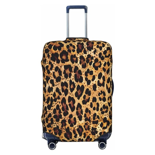 keluki Cheetah Leopard Brown Design Elastic Luggage Cover Protector Anti-Scratch