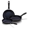 Gourmet Edge Diamond Non-Stick Fry Pan 3pc Set - 8",