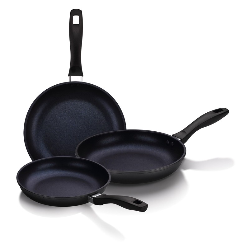 Gourmet Edge Diamond Non-Stick Fry Pan 3pc Set - 8",