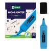 D.RECT 12 Blue Chisel Tip Highlighter Pens 1128