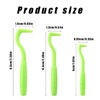 BOXOB 3pcs Tick Remover Tool Kit, 3 Sizes Green Plastic