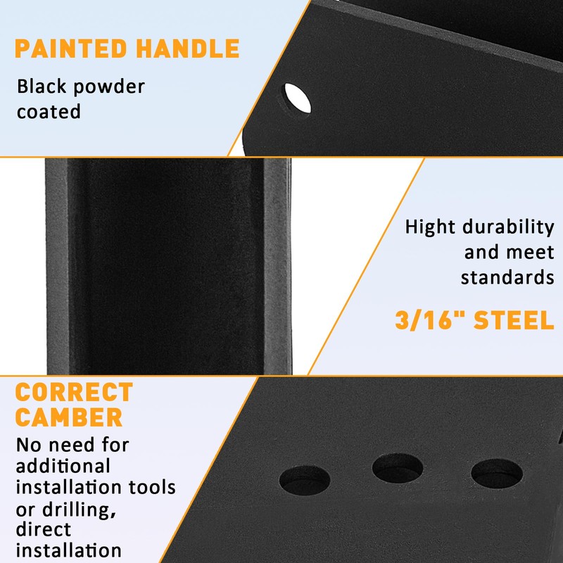 ECOTRIC Front Axle Pivot Drop Bracket Down Kit Compatible with