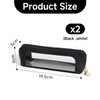 2 Piece Pencil Bag PU Pencil Bag Waterproof Transparent Pencil