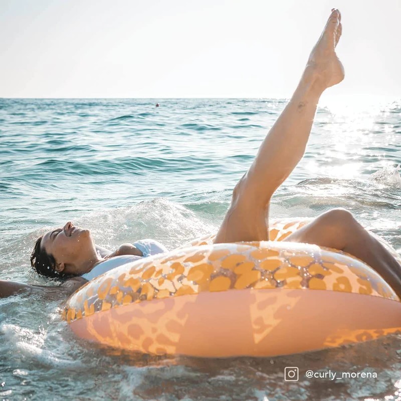 Swim Ring Animal Print Pink