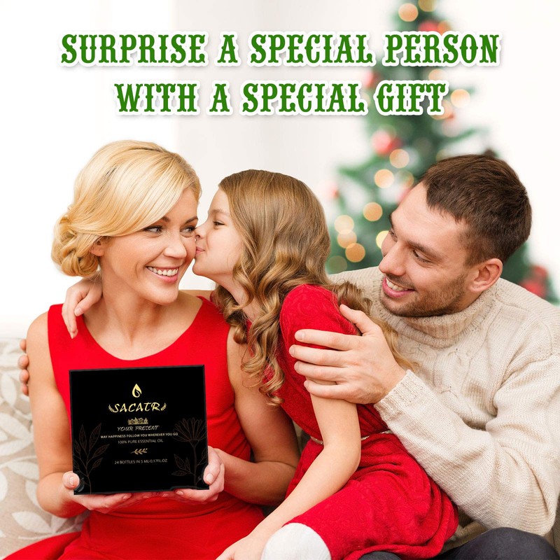 24 Bottles Essential Oil Set - Natural Essential Oils -