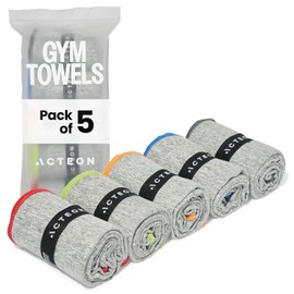Acteon - Toalla de gimnasio premium – Antibacteriana, ultracompacta que lucha contra el olor, ideal para correr, deportes, yoga, campamento, senderismo