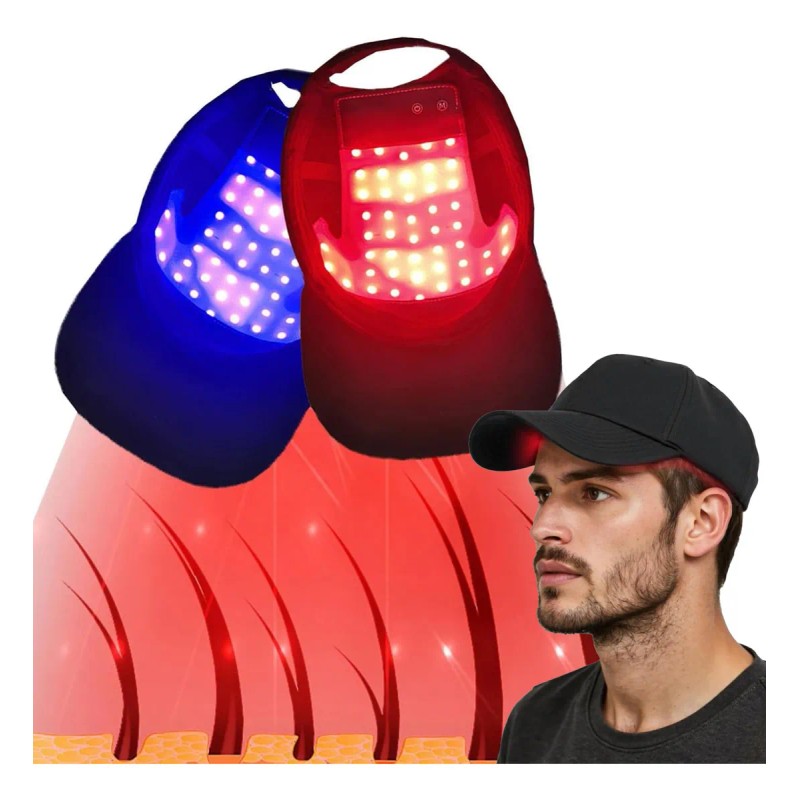 Gorra Laser Crecimiento Capilar Therapy Cabello Luz Red Usb