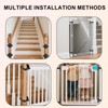 2pcs Baby Gate Banister Adapters, Black No-Drill Mounting Accessories Universal