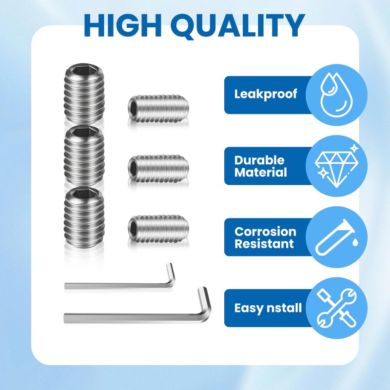 NBPLUS W11366418 Refrigerator Freezer Door Handle Mounting Set Screw Fridge