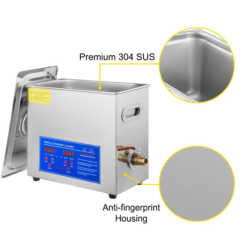 180W Ultrasonic Vinyl Cleaning Machine 6L Household Ultrasonic Cleaner for