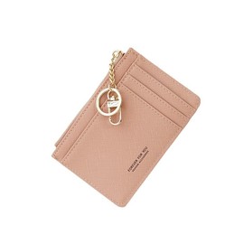 Lumbor37 Tarjetero Pequeño para Monedas, Cartera para Mujer de Piel con Bloqueo RFID, Tarjeteros de Moda para Mujer (rosado)
