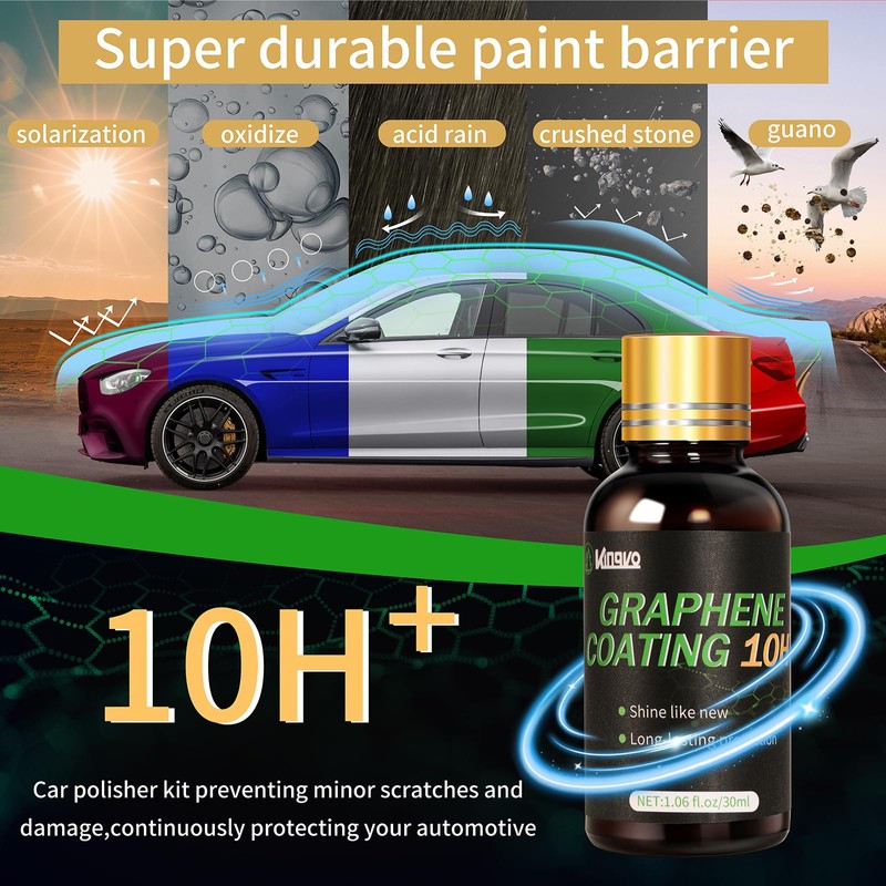 10H Ceramic Coating for Cars, Advanced Graphene Ceramic Coating for