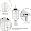 Kemeco ST4224Q-W Solar Post Light Outdoor Led Squared Frame Fixture