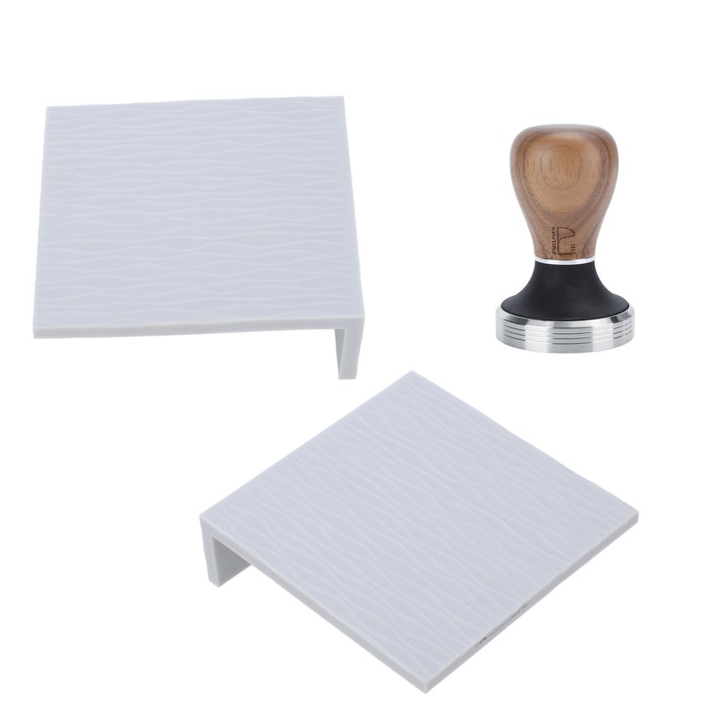 Silicone Coffee Tamper Mat Stainless Steel Coffee Tamper with 58mm