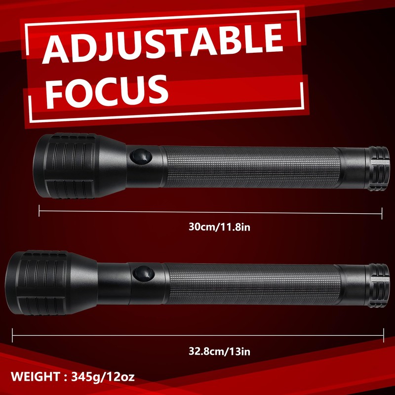 Miuree Heavy-Duty LED D Battery Flashlight (3-D)