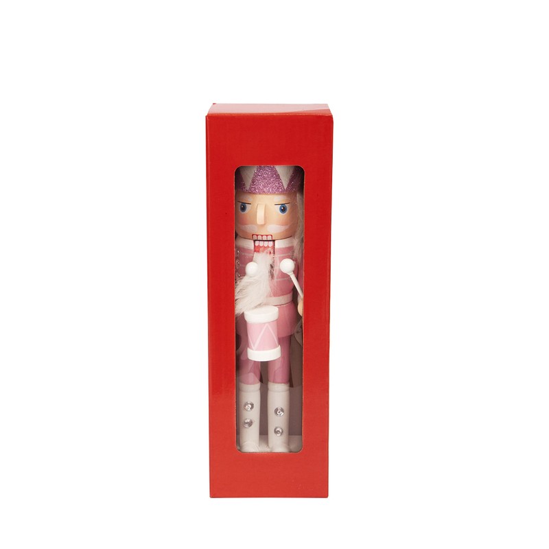Ciao Christmas Nutcracker Toy Soldier Drummer (24 cm) Wooden Glittery