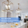 Brightever Candelabra 40W Equivalent LED Light Bulbs, 4W Candle Light