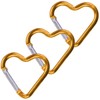 KON Carabiner Heart Shaped Cute Keychain Hook Aluminum Multi-functional Carabiner