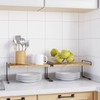 SpaceAid Cabinet Shelf Organizers 2 Pack, Kitchen Counter Organizer Rack