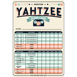 Print It Uk Yahtzee Score Sheets – 50 Loose Double-Sided A5 Sheets (600 Games Total) – Full Color, 150gsm Premium Paper – Score Cards for Yahtzy, Yatzee & Dice Games