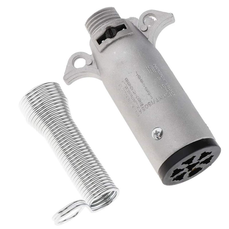JSTwig 7 Pole Trailer 7 Pin Electrode Wiring Coupler Connector