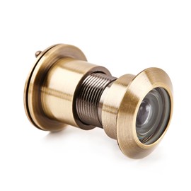 Guangstar Safety Security One Way Front Door Viewer with 220 Degree Angle, Heavy Duty Peephole made by Brass with Privacy Cover, Antique Bronze, Pack of 1