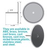 7" Decorative Cleanout Access Covers Plate, Flat Design Cover and