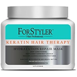 Deep Conditioning treatment mask for dry and damaged hair- Keratin Hair Therapy 16.9 oz/ 500ml
